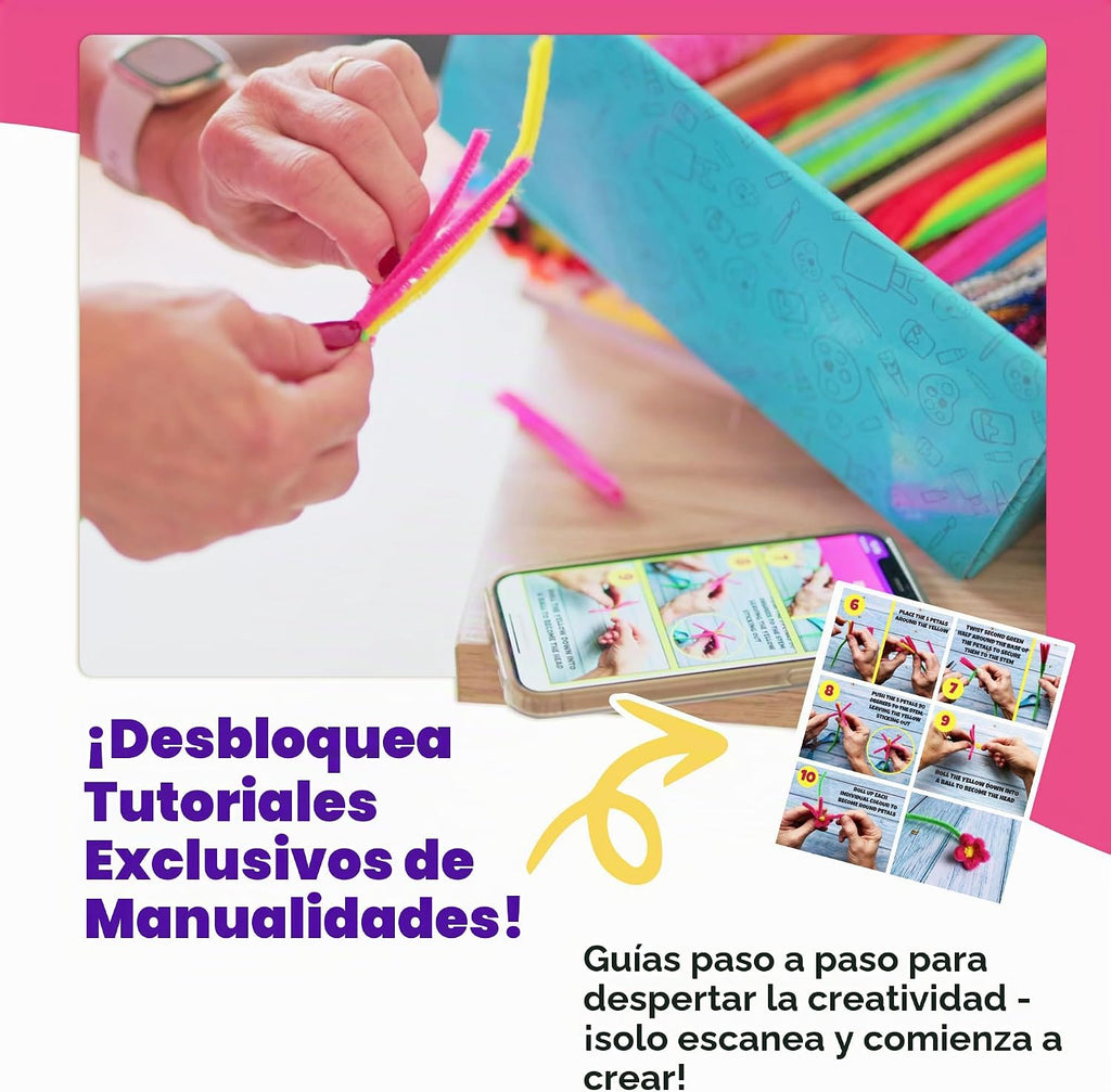 Blue Squid Más de 3000 piezas de suministros de arte y manualidades para niños | Caja de kit de manualidades para niños de 4 a 5, 4 a 8, 6 a 8, 8 a 12 | Suministros y materiales para manualidades, juego de manualidades, caja de arte, regalos para niñas y