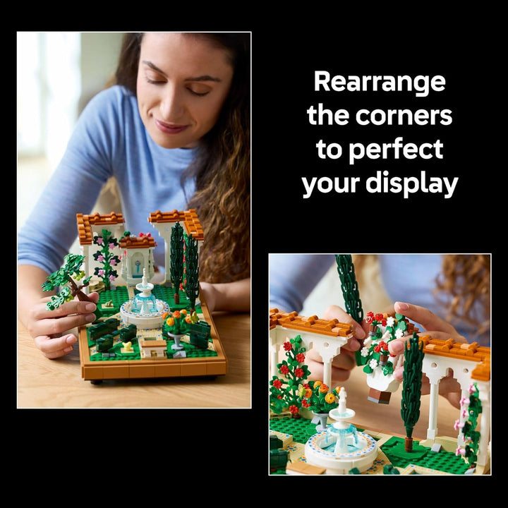 LEGO Icons Fountain Garden Building Set - Kit de bricolaje