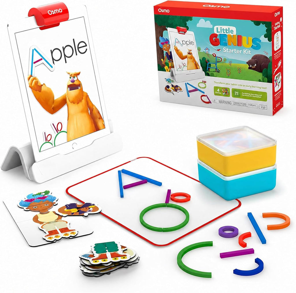Osmo Little Genius Kit de 3 a 5 años, fonética y letras preescolares, iPad