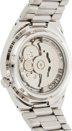 Seiko Reloj casual automático japonés de acero inoxidable de 5' para hombre, color: esfera negra (Modelo: SNK617), Tono-plateado, Reloj automático