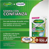 Poligrip Power Max Power Hold Plus Seal - Crema adhesiva para denta...