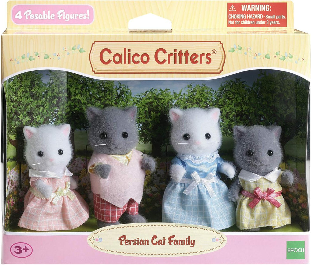 Calico Critters - Persian Cat Family - Juguetes coleccionables en miniatura