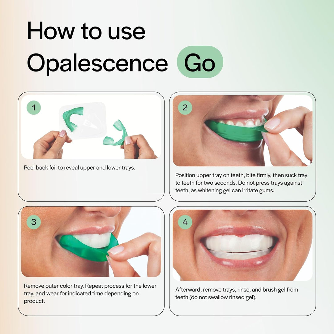 Opalescence Go 15% Menta - Bandejas precargadas para blanqueamiento...