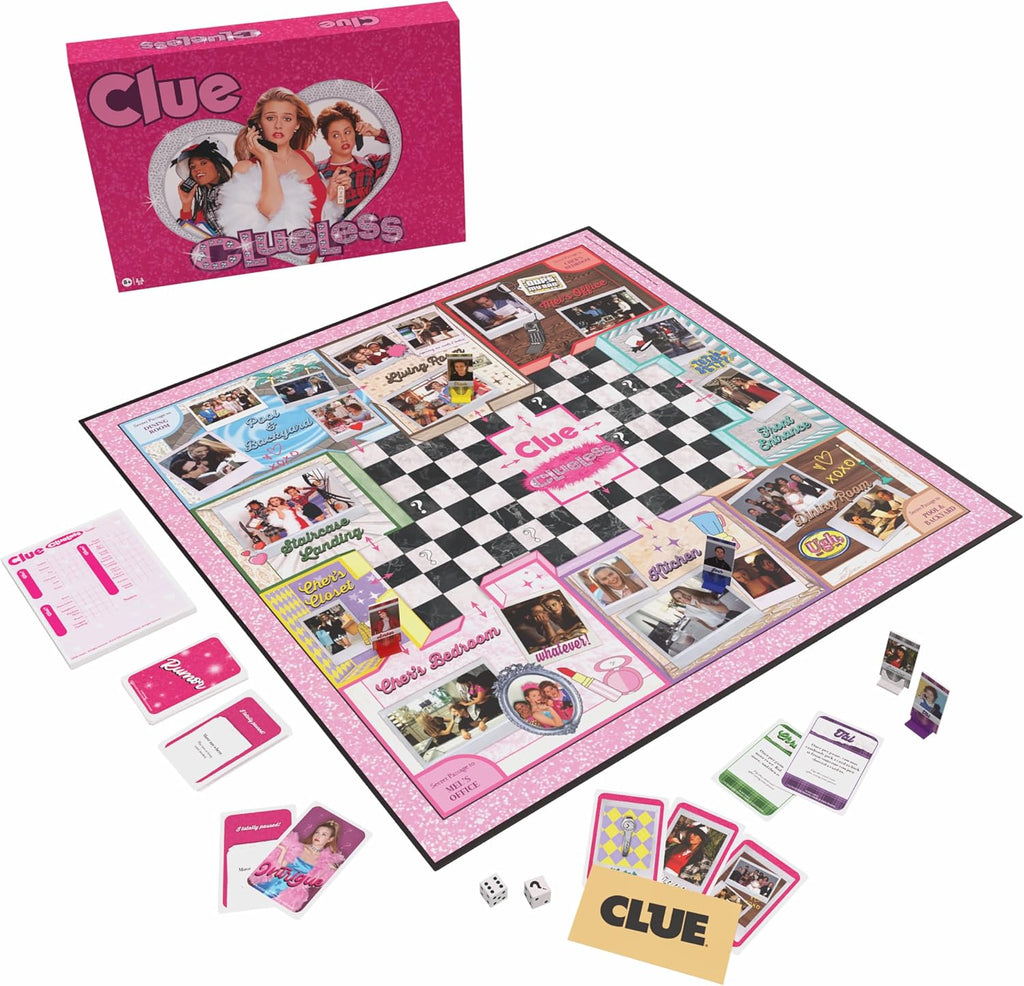 CLUE: Juego de mesa sin pista, explora, deduce y resuelve el misterio de la película de los 90
