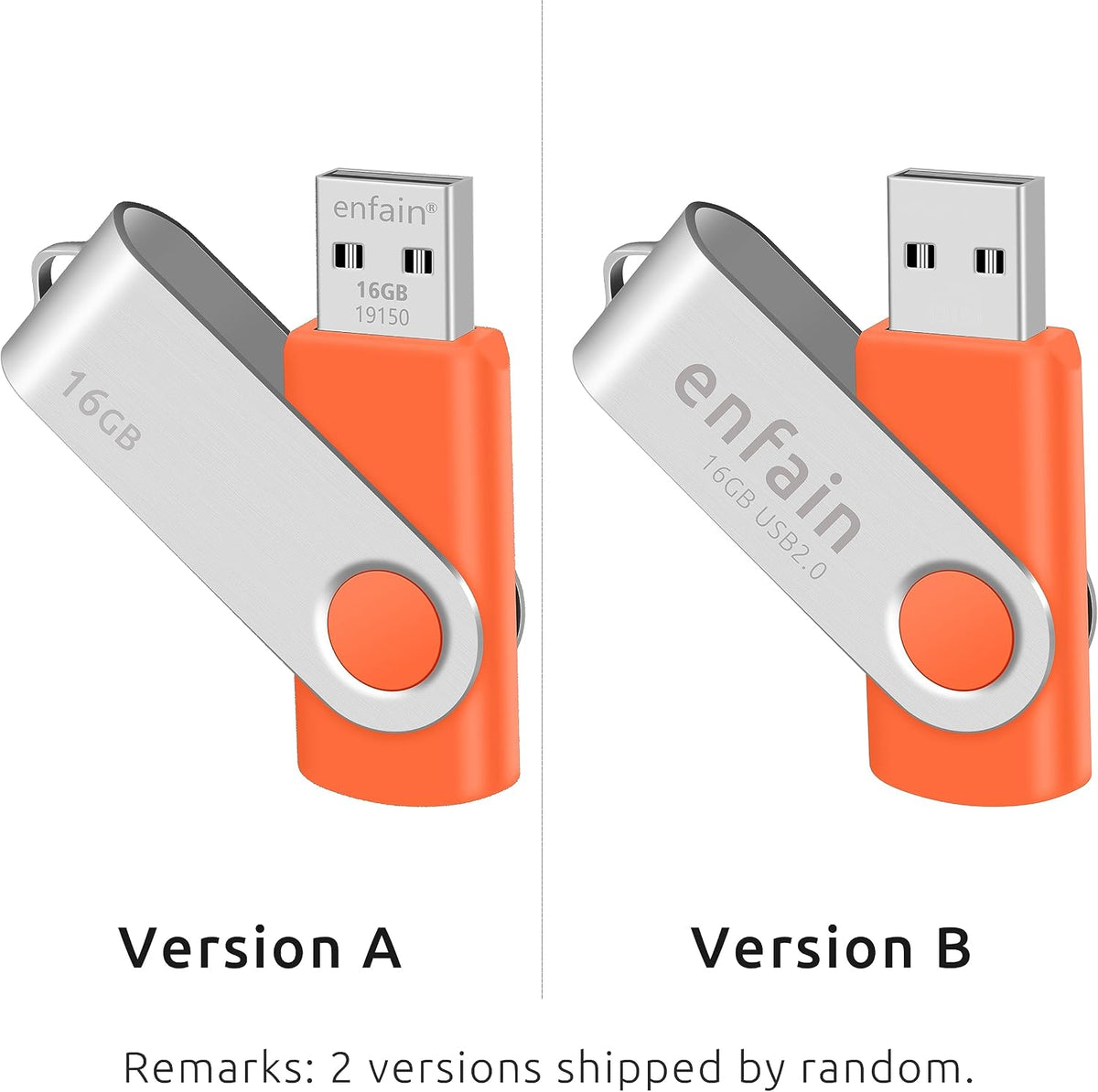 10 X Enfain Unidades Flash USB de 16GB a Granel Jump Zip Memory Sti...