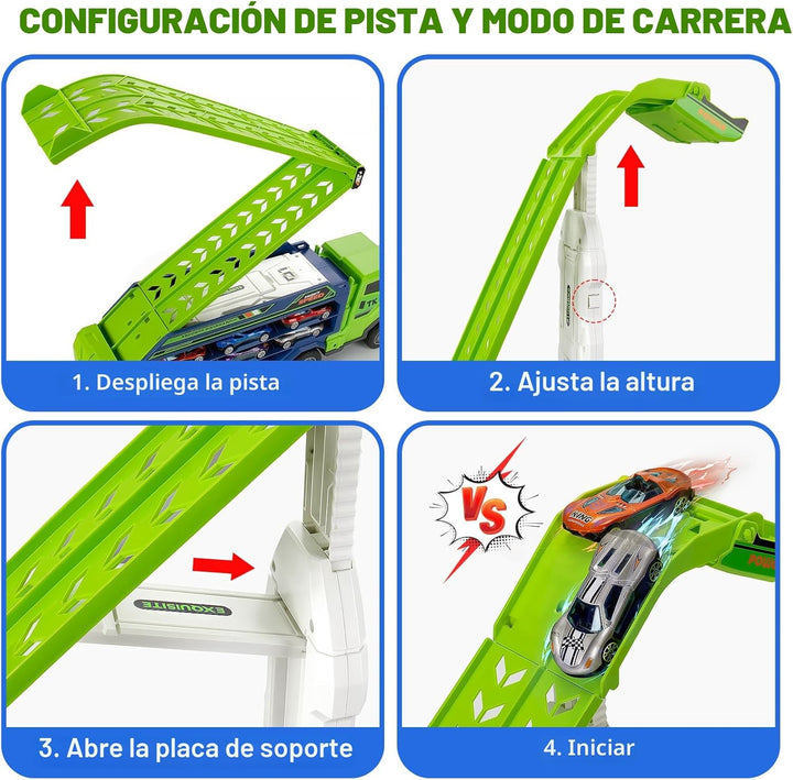 Juguetes para niños de 3, 4, 5, 6, 7 y 8 años, juguetes de camiones...