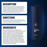 Particle Gel de afeitar antienvejecimiento para hombres, ayuda a re...