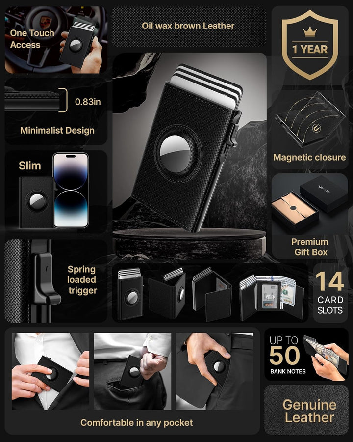 typecase Billetera para Hombre con Soporte para Tarjetas para AirTa...