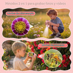 Microscopio digital portátil 4K 1000X para niños con pantalla IPS de 2.0