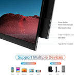MNN Monitor portátil 4K de 15.6 pulgadas 3840 x 2160 UHD USB-C HDMI...