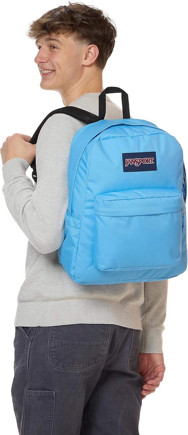 JanSport SuperBreak Plus Mochila con funda acolchada para laptop de...