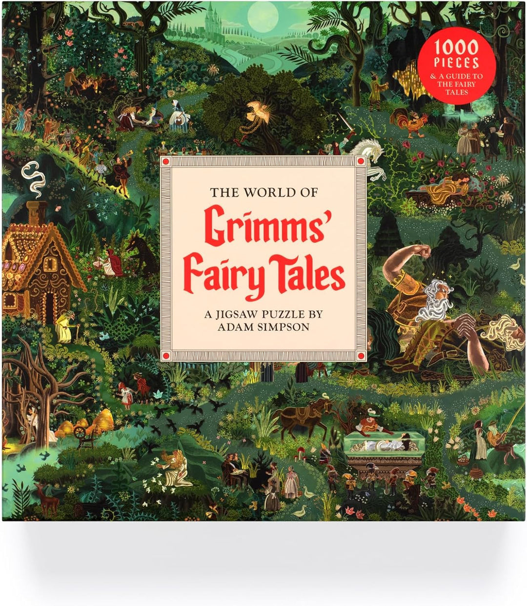 El mundo de los cuentos de hadas de Grimms: un rompecabezas de 1000 piezas por Adam Simpson