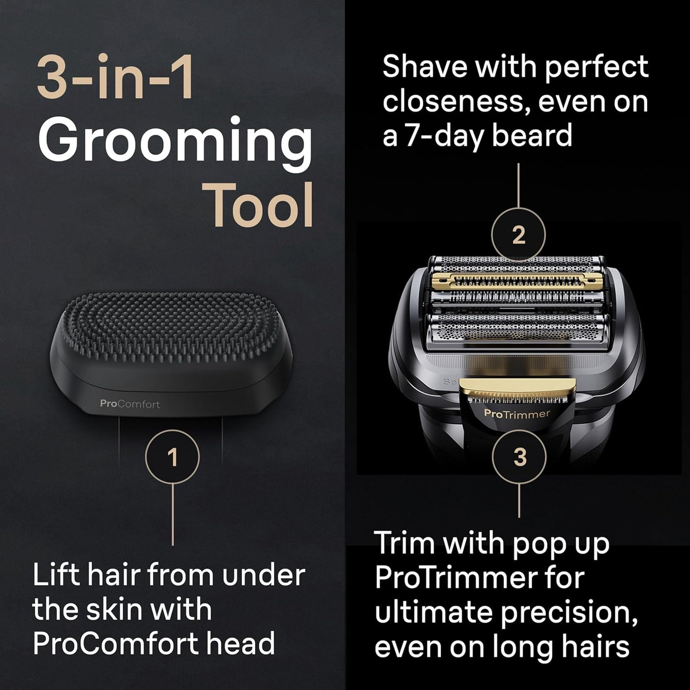 Braun Afeitadora eléctrica Series 9 PRO+, kit de afeitado con 5 ele...