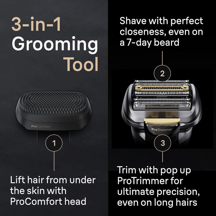 Braun Afeitadora eléctrica Series 9 PRO+, kit de afeitado con 5 ele...