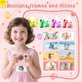 Cámara para Niños con Impresión Instantánea Juguetes para Niñas Ado...