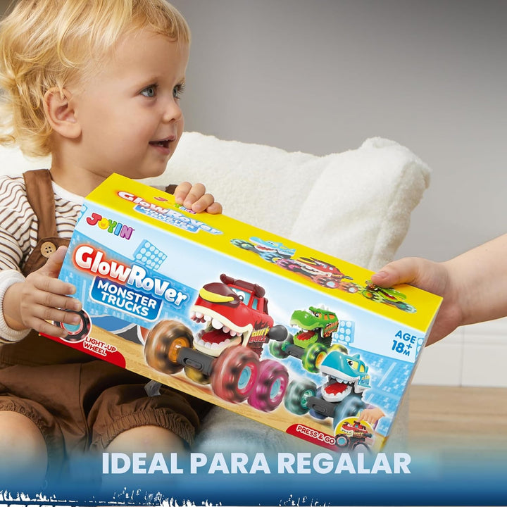 JOYIN Paquete de 3 camiones monstruos de juguete - Coches