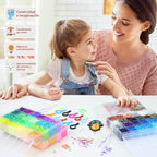 Quefe 72 Colors 15000 Pcs 5mm Fuse Beads Kit Melting Beads para Craft