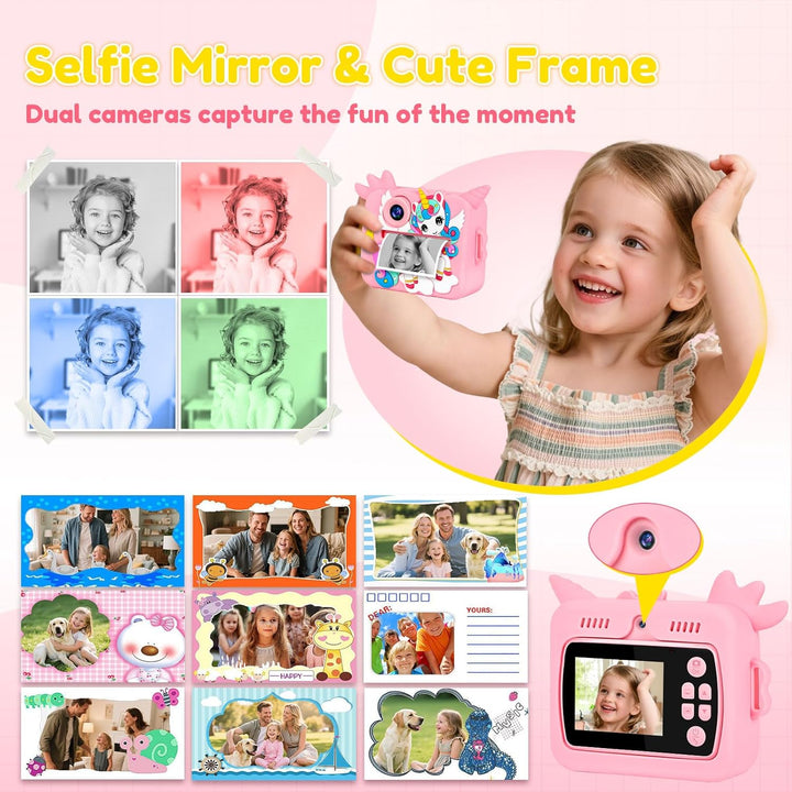 OTJ Cámara para Niños con Impresión Instantánea para Niñas y Niños...
