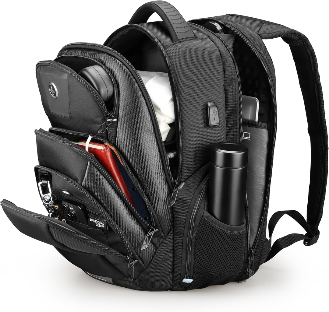 Mochila de diseño Swissdigital Circuit para hombres, Grande, Moderno