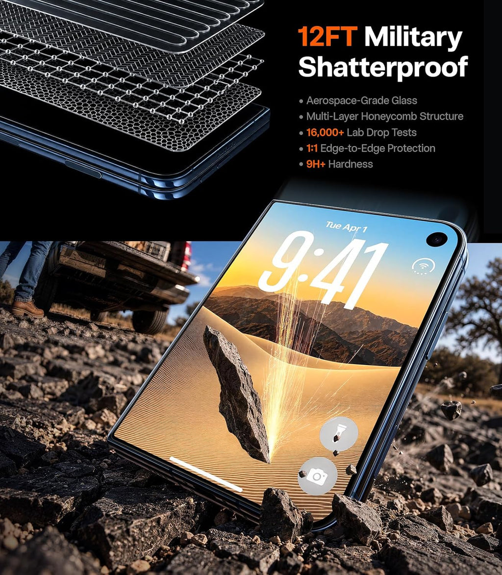 TORRAS Sunview AR Ultra - Protector de pantalla para iPhone Duo, 2 paquetes