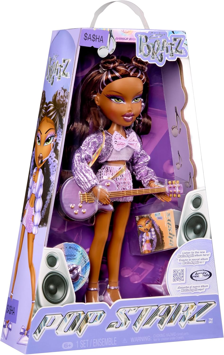 Bratz Muñeca Pop Starz Sasha Fashion con accesorios y