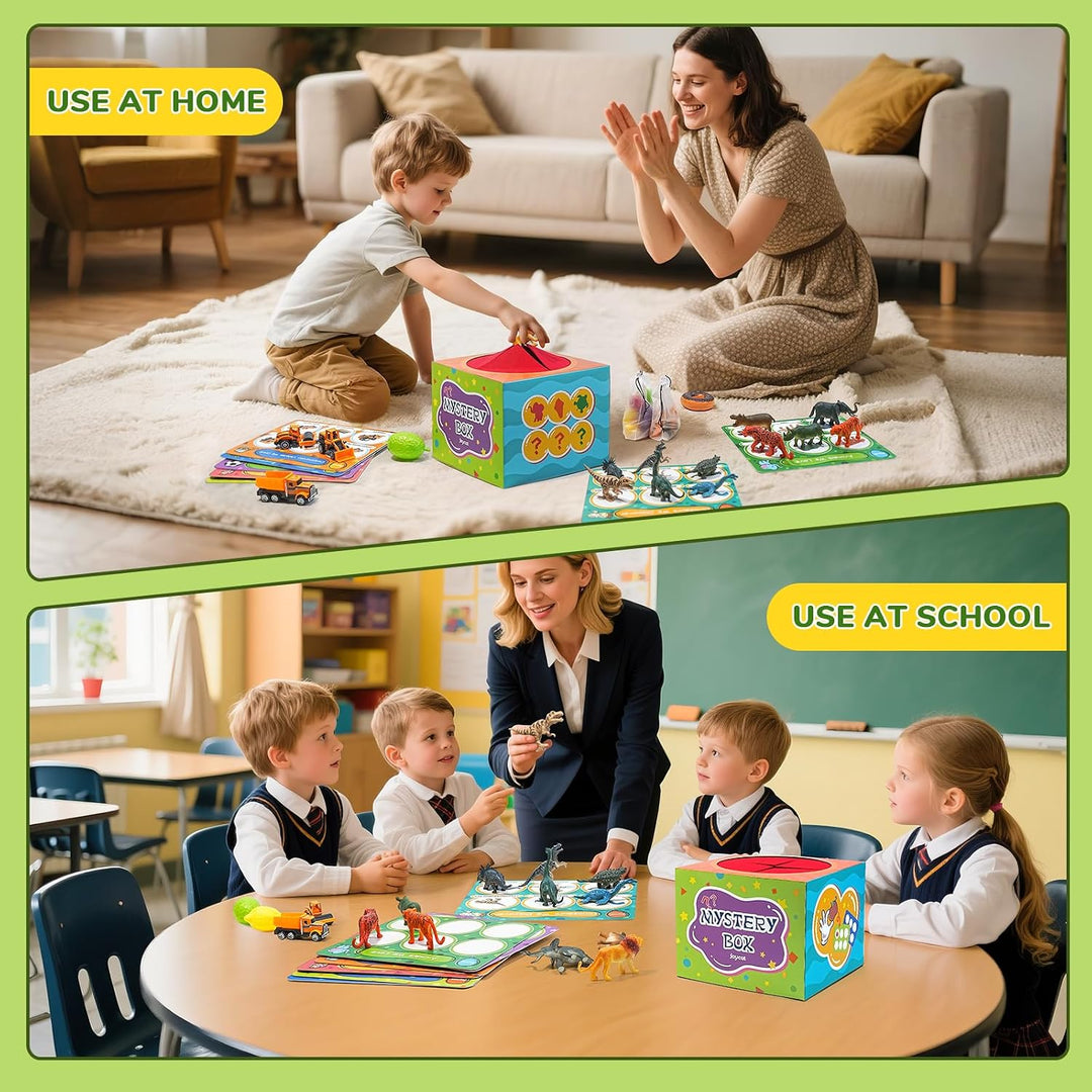 JoyCat Montessori - Caja de clasificación sensorial con 48 objetos...