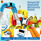 Juego de tren eléctrico 208PCS de lujo 3D STEM Track Toy