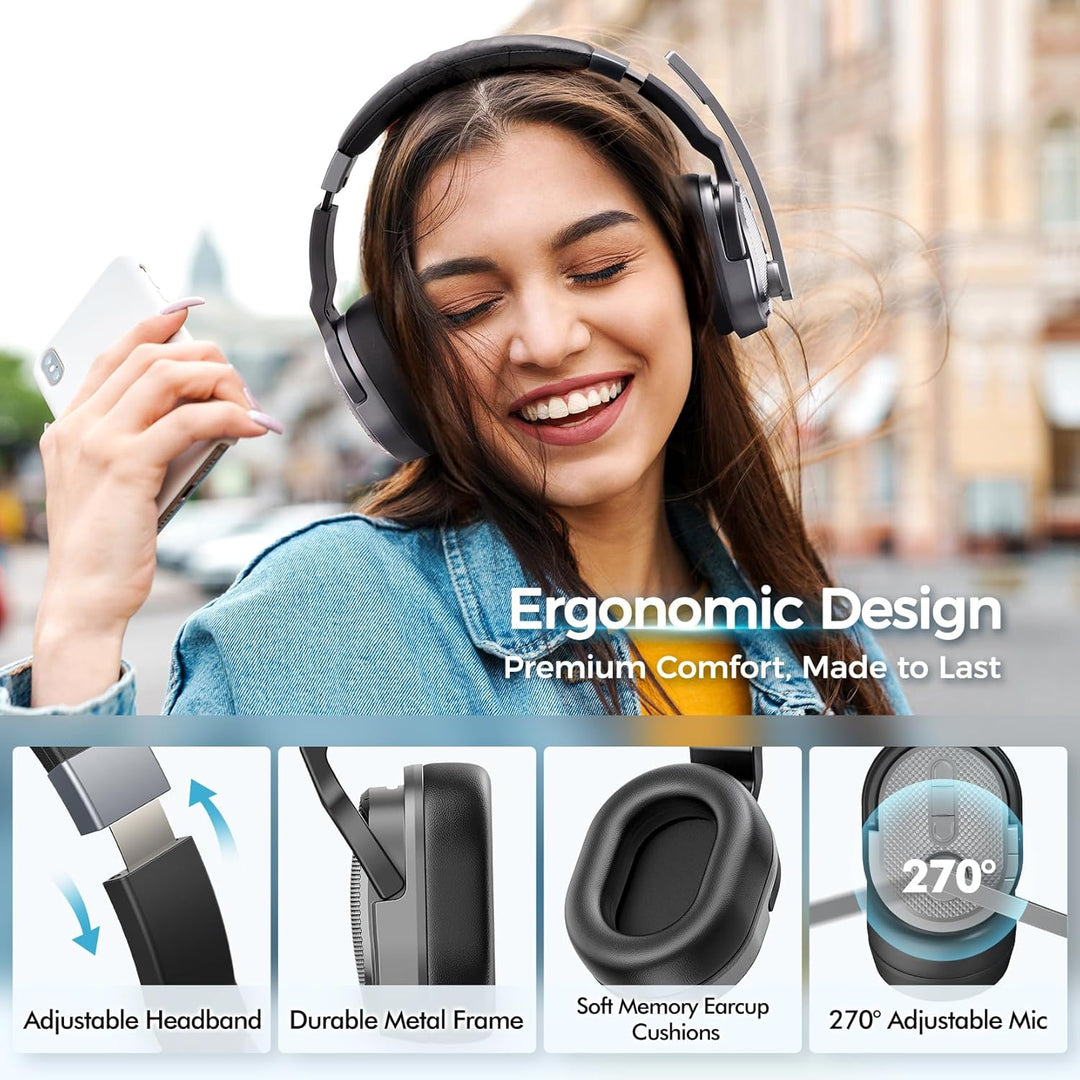 COSMUSIS Audífonos Bluetooth para Camionero, Auriculares Inalámbric...