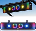 Ehaho Barra de sonido UTV de 6 altavoces de 26 pulgadas con Bluetooth, RGB