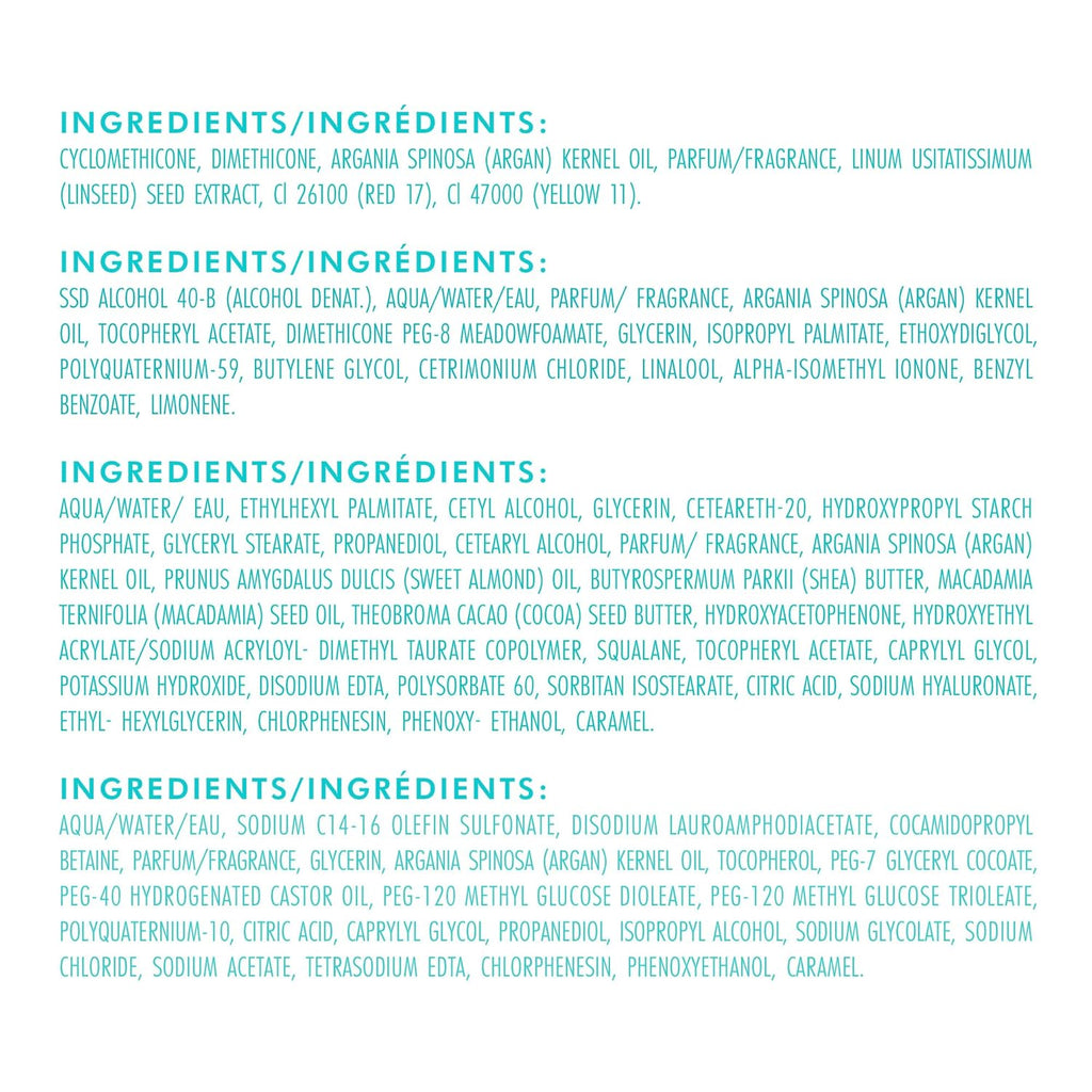 Moroccanoil Mini kit de viaje, Cuerpo