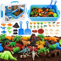 TOY Life Contenedores sensoriales de dinosaurios de arena