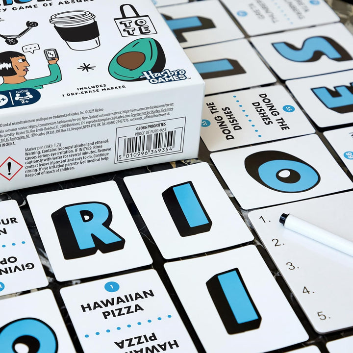 Juego de prioridades Un juego de fiesta de opciones