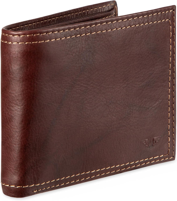 Dockers Mens piel Capacidad extra Slimfold Bifold Wallet