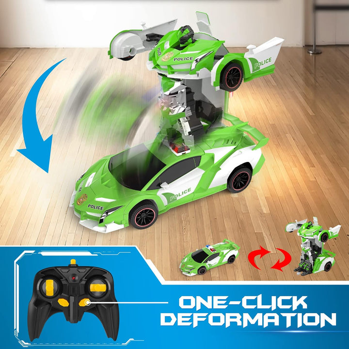 FDJ Coche de Control Remoto - Transform RC Cars, Coche RC de Derrap...