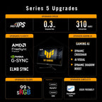 ASUS TUF Gaming Series 5 24.5" 1080P Monitor (VG259QMR5A) - Fas...