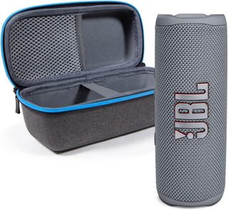 JBL Flip 6 (gris) + paquete con divvi! Funda protectora rígida