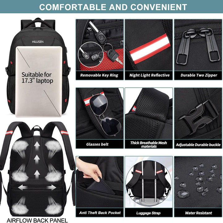 Mochila con Bolsa de Almuerzo, Mochila Hielera Aislada con Caja de...