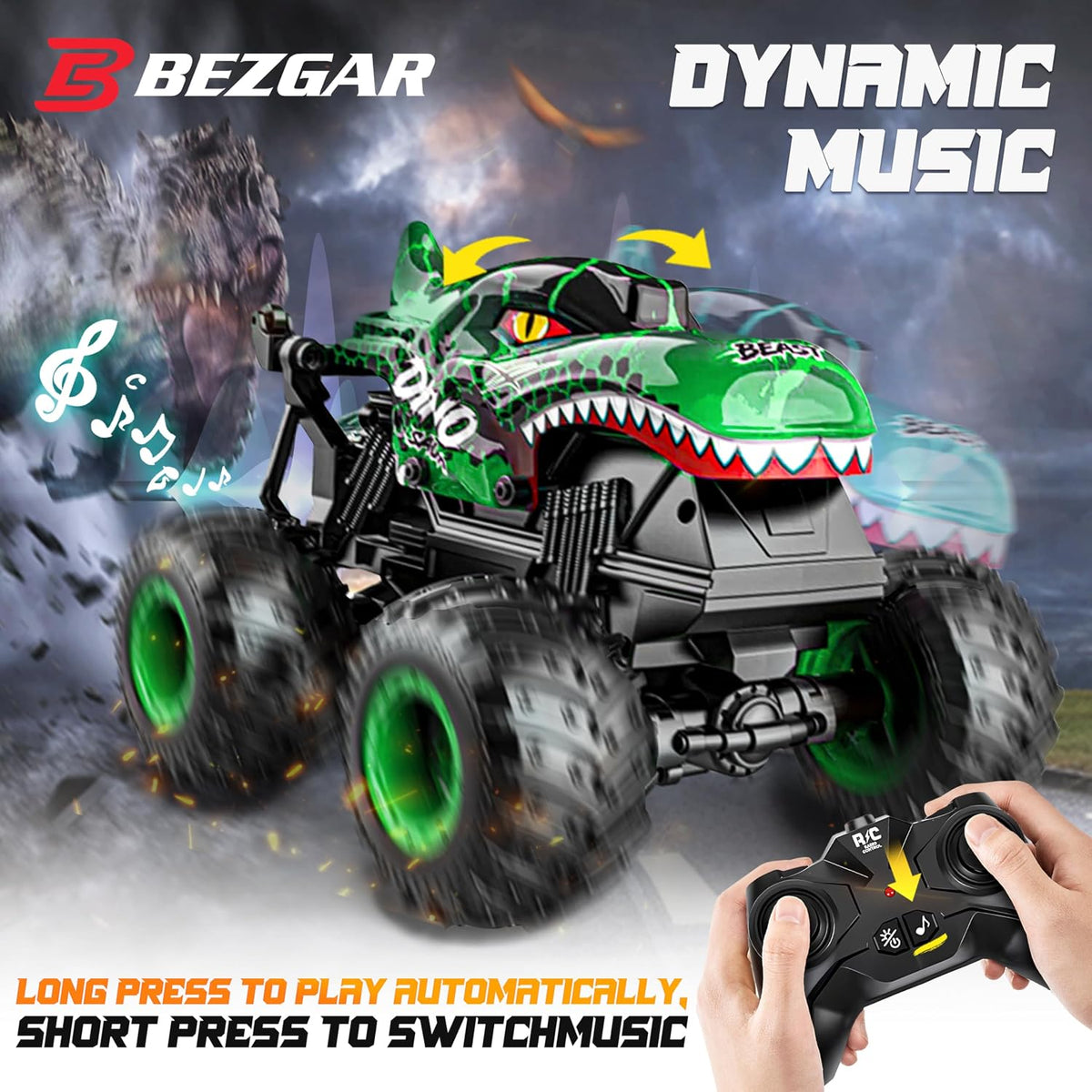 BEZGAR Juguetes Monster Truck 1:16 y 1:64