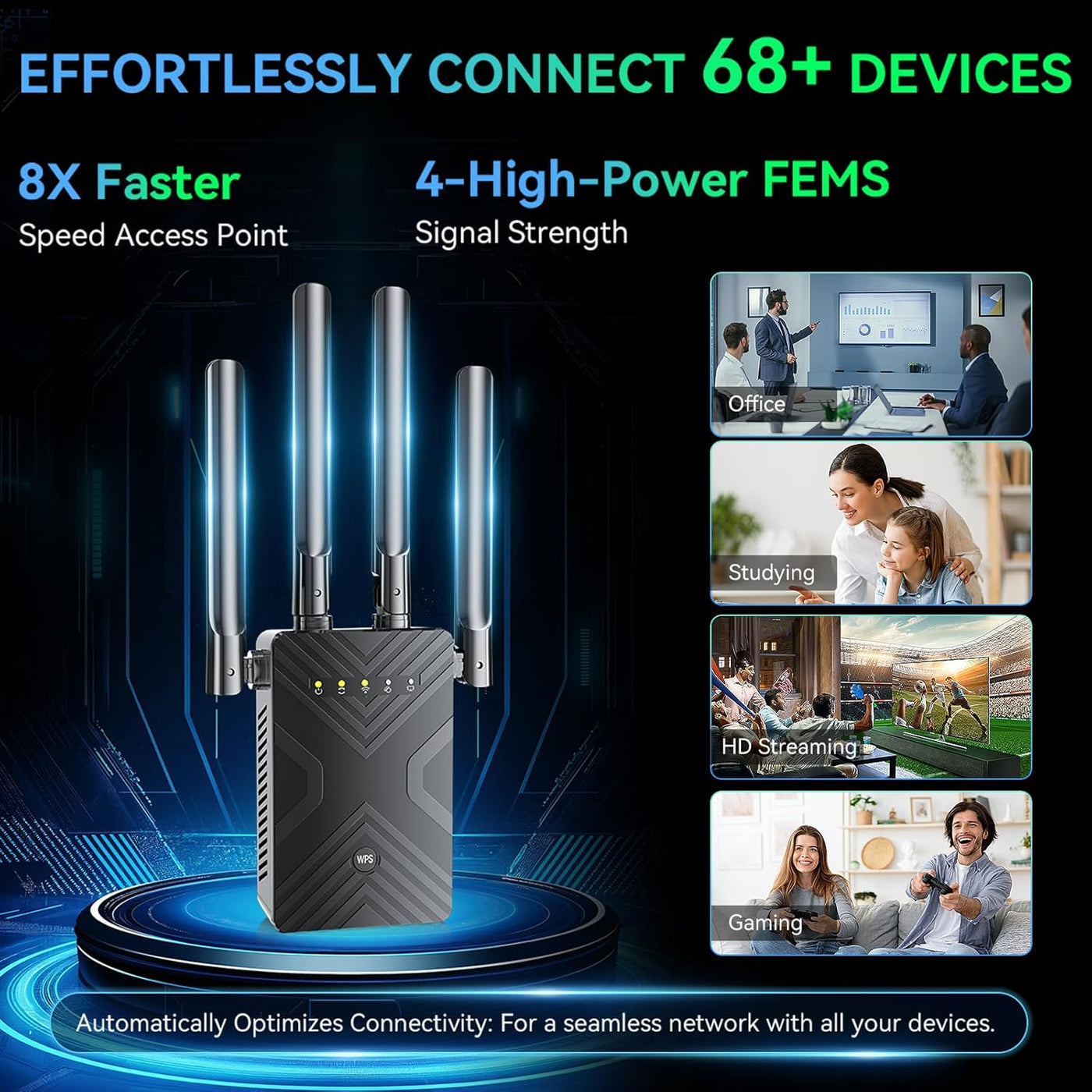 2026 WiFi Extender Signal Booster for Home, 8X Faster Long Range In...