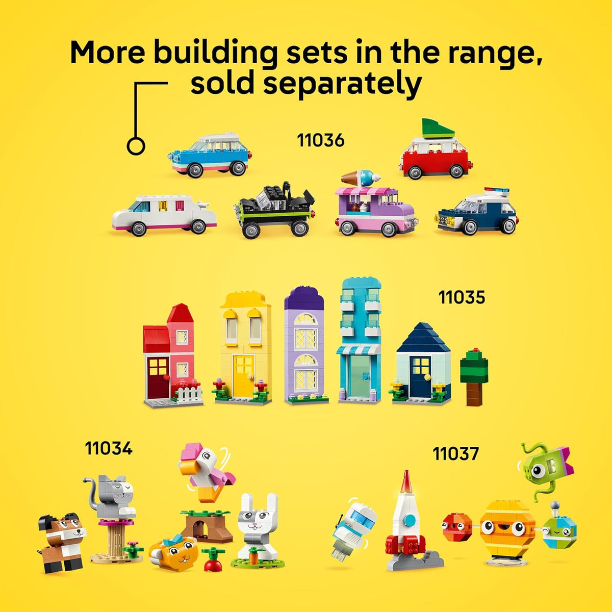 LEGO Bloques de construcción clásicos y vibrantes de caja