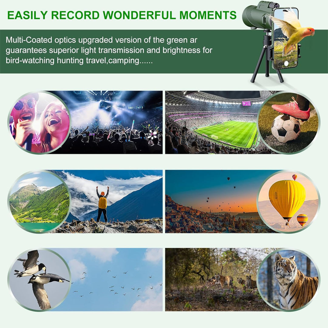 tigeberst Telescopio monocular monoculares para adultos