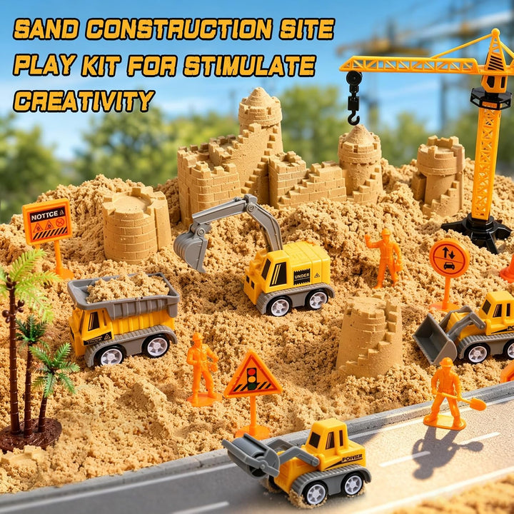 JOYSINTOY Contenedor sensorial de construcción para niños pequeños,...