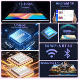 DEERTiME Tablet Android 14 Tablets 10.1 pulgadas con 22GB RAM 128GB...