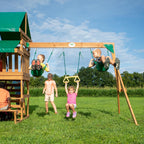 Backyard Discovery - Juego de columpio de madera de cedro Belmont