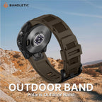 Bandletic Correa de silicona para exteriores compatible con Garmin Watch