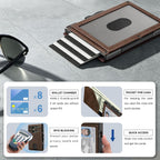 Billetera para hombre minimalista con bloqueo RFID y ranura para tarjetas