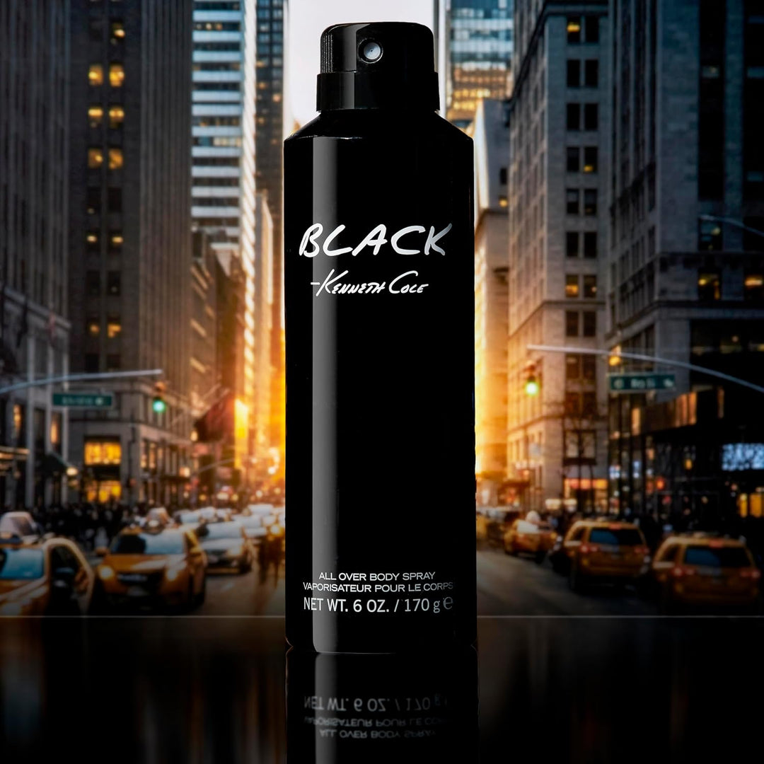 Kenneth Cole Black All Over Body Spray para hombres