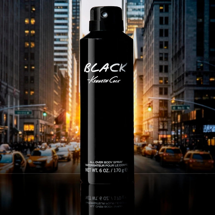 Kenneth Cole Black All Over Body Spray para hombres