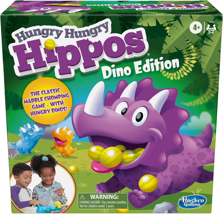 Hasbro Gaming Hungry Hungry Hippos Dino Edition Juego de Mesa, Jueg...