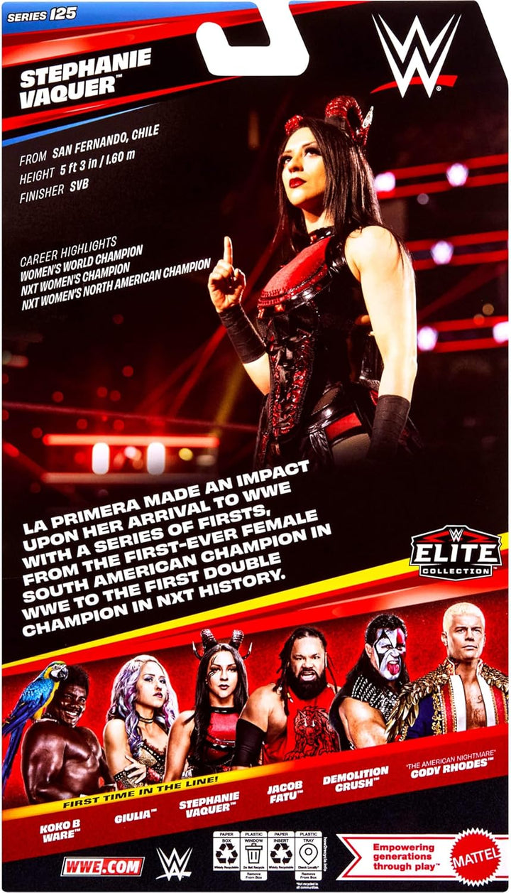 Mattel WWE Elite - Figura de acción y accesorios, serie #125, juego...